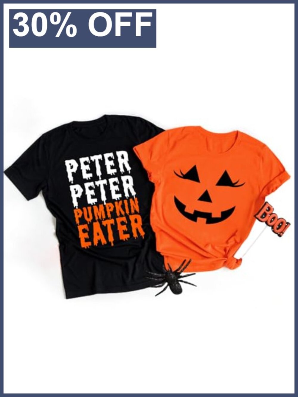 Couples Halloween Thanksgiving Matching Pumpkin Shirts